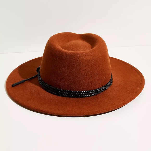 Free People Bailey Piston Wool Felt Hat EUC - Picture 3 of 3